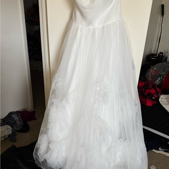 Strapless wedding dress size XL - Picture 6 of 12